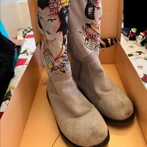 Ed Hardy designer winter boots